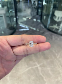 Deposit For Janet Vazquez 14k yellow gold ring with 2ct radiant diamond