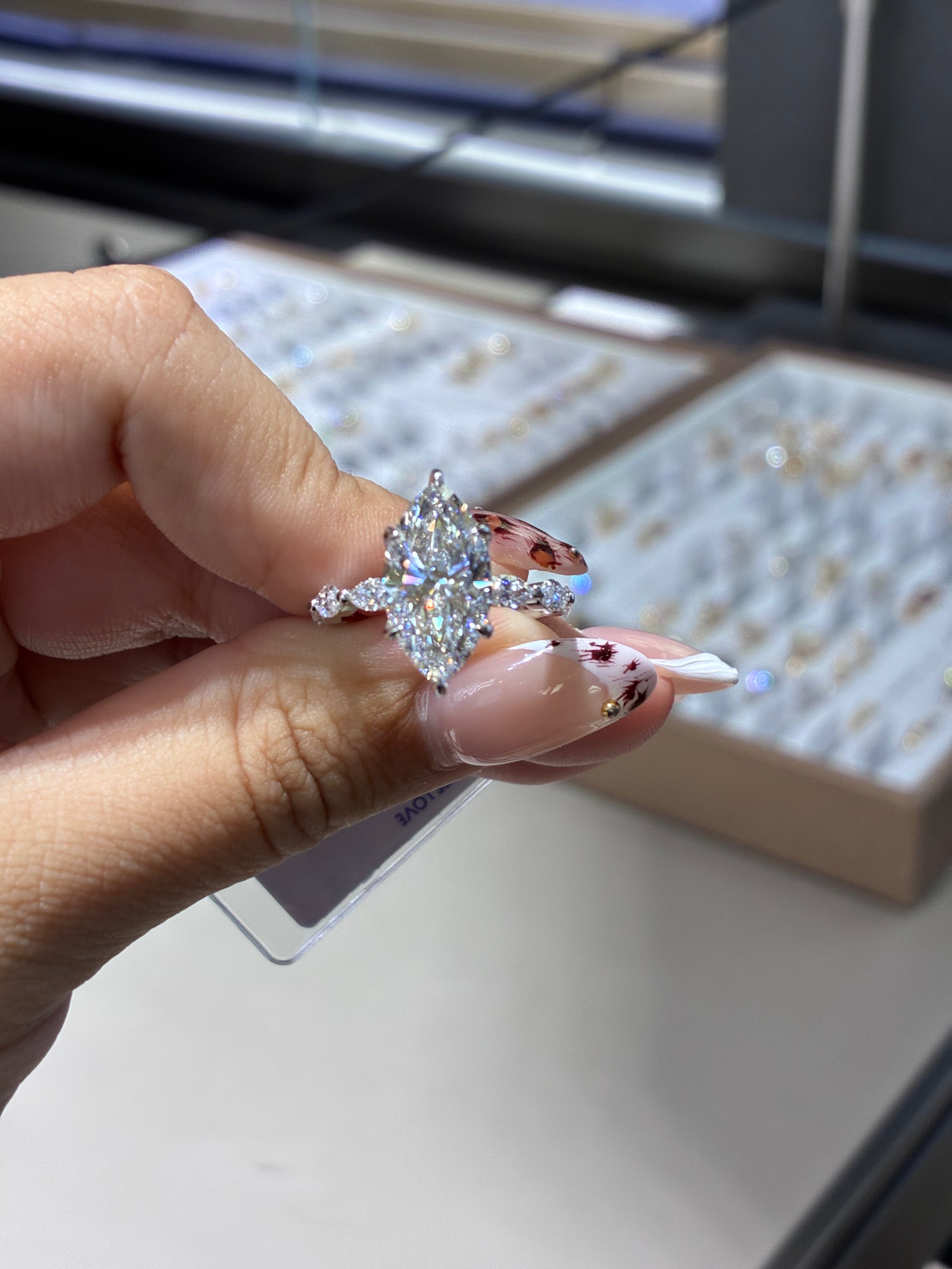 Deposit For nails_by_annica 14k white gold setting ring