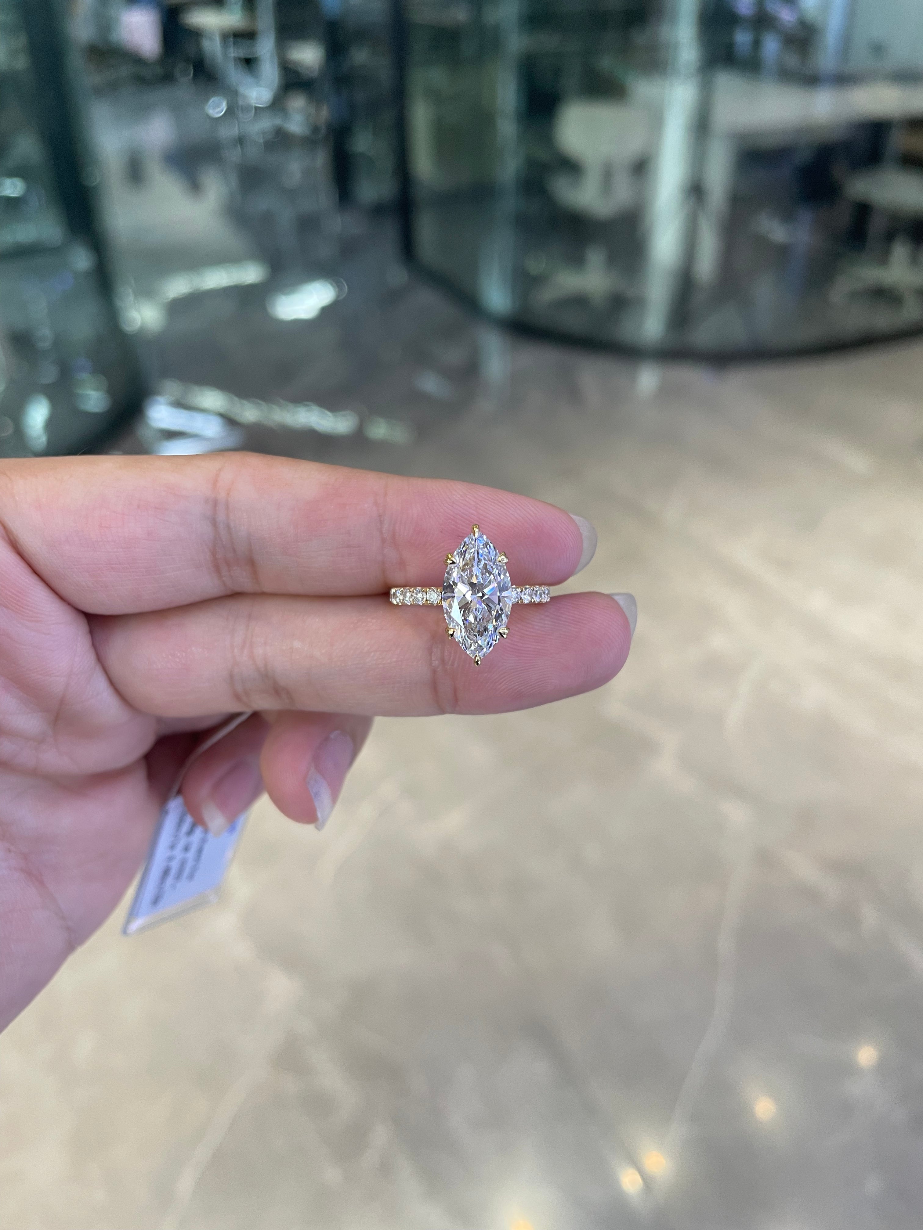 For Miguel Vazquez 14k yellow gold ring with 1ct diamond