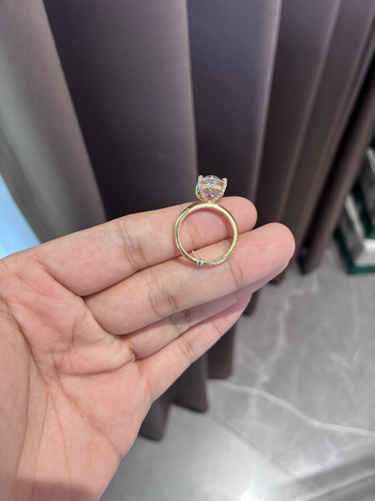 Deposit for Keala 14k yellow gold ring with E vvs2 3ct diamond