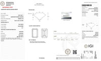 For junue 0, 3.03ct light brown emerald cut loose stone, VS1
