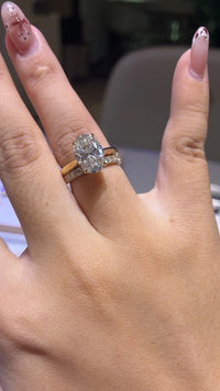 Update to 18k yellow gold ring and band