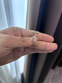 For Kaitlynn 14k yellow gold ring with 3.1ct E VS1 diamond And 0.388 side stone