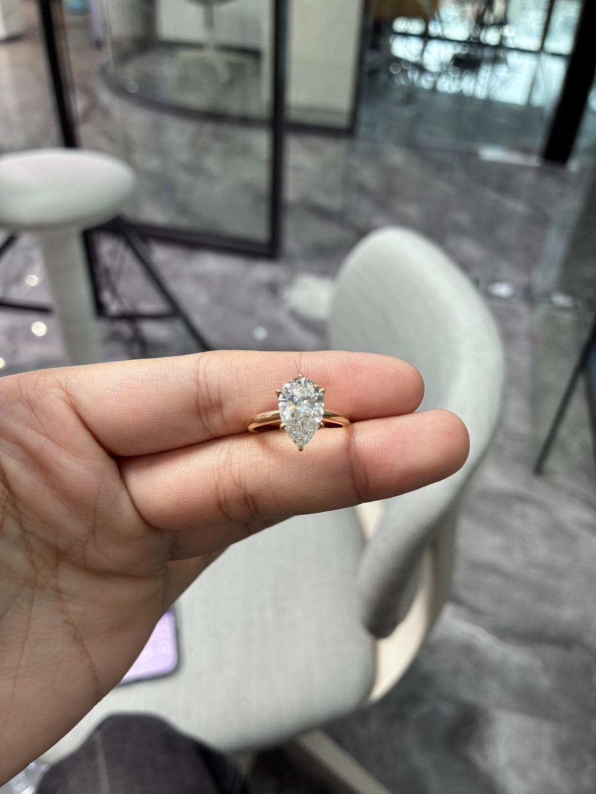 For user2614587947912 14k yellow gold ring with D VVS2 2.890ct main diamond