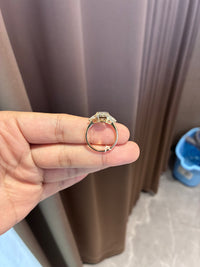 For Arge3333a 14k yellow gold ring with E vs1 4.13ct diamond And 0.7ct side diamonds