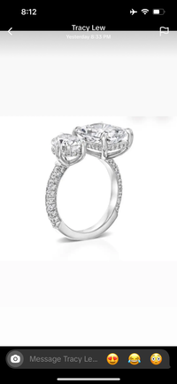 Price difference For Tracy(14k white gold pave design)