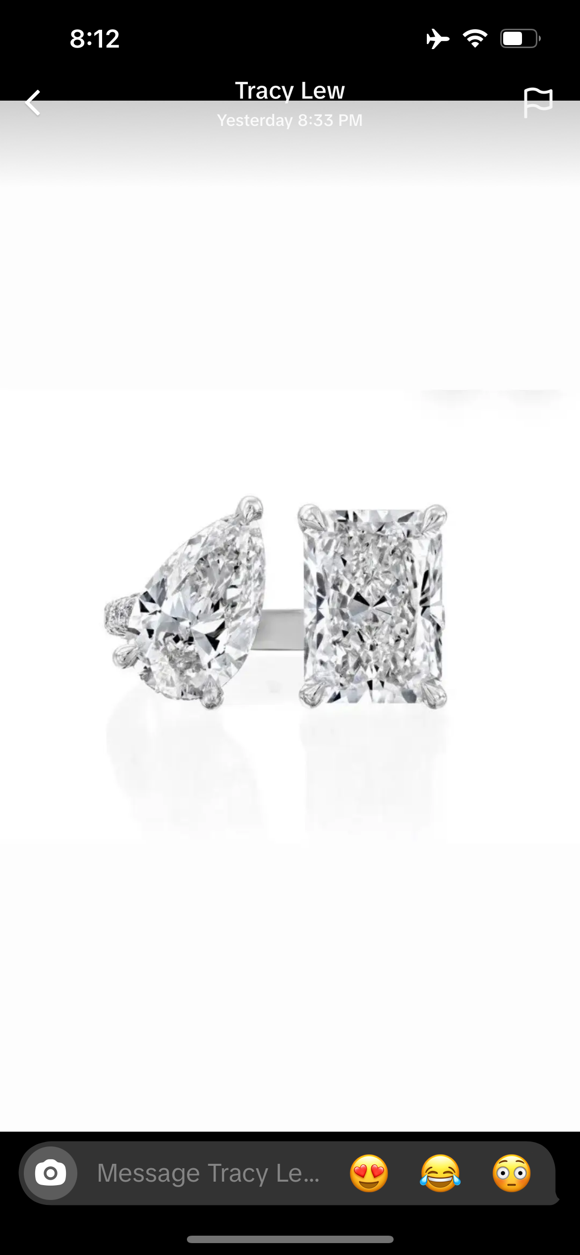 Price difference For Tracy(14k white gold pave design)