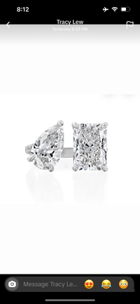 Price difference For Tracy(14k white gold pave design)