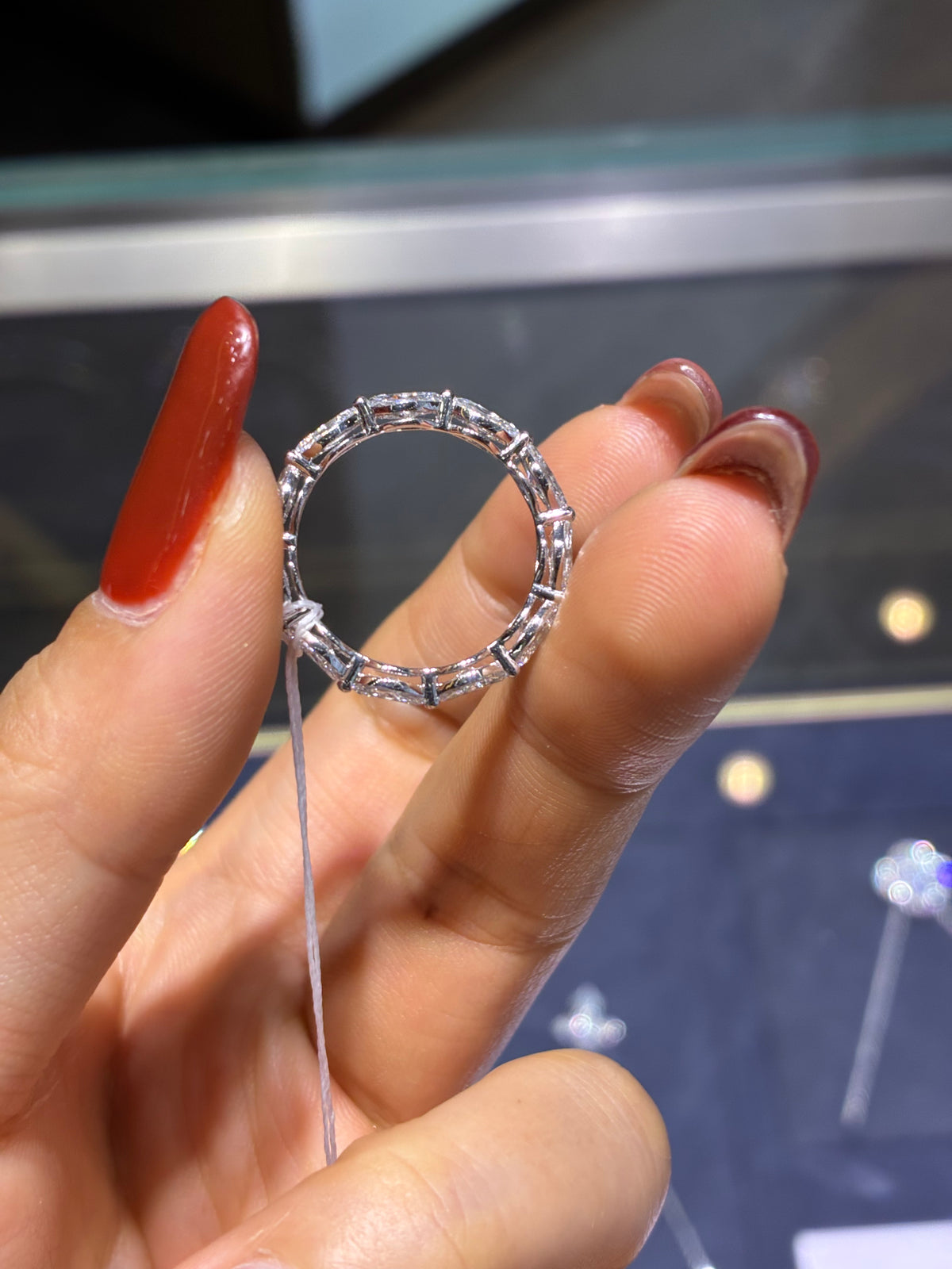 For dear Lily:1.709ct/11p D-VS,VVS, size :3.5
