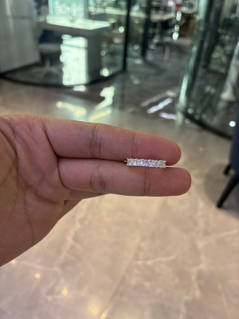 For Tracy 14k white gold band with 1.1ct diamonds