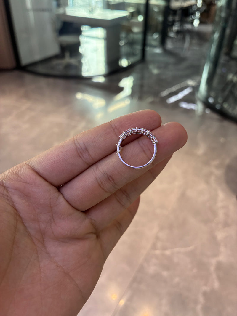For Tracy 14k white gold band with 1.1ct diamonds