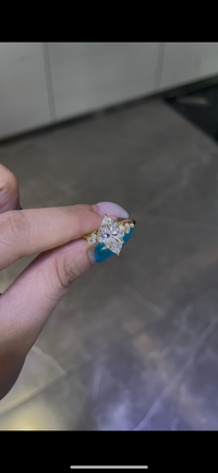 Remaining balance for yvngsoul customize 14k 2ct marquis cut diamond ring with 0.20ct sidestones