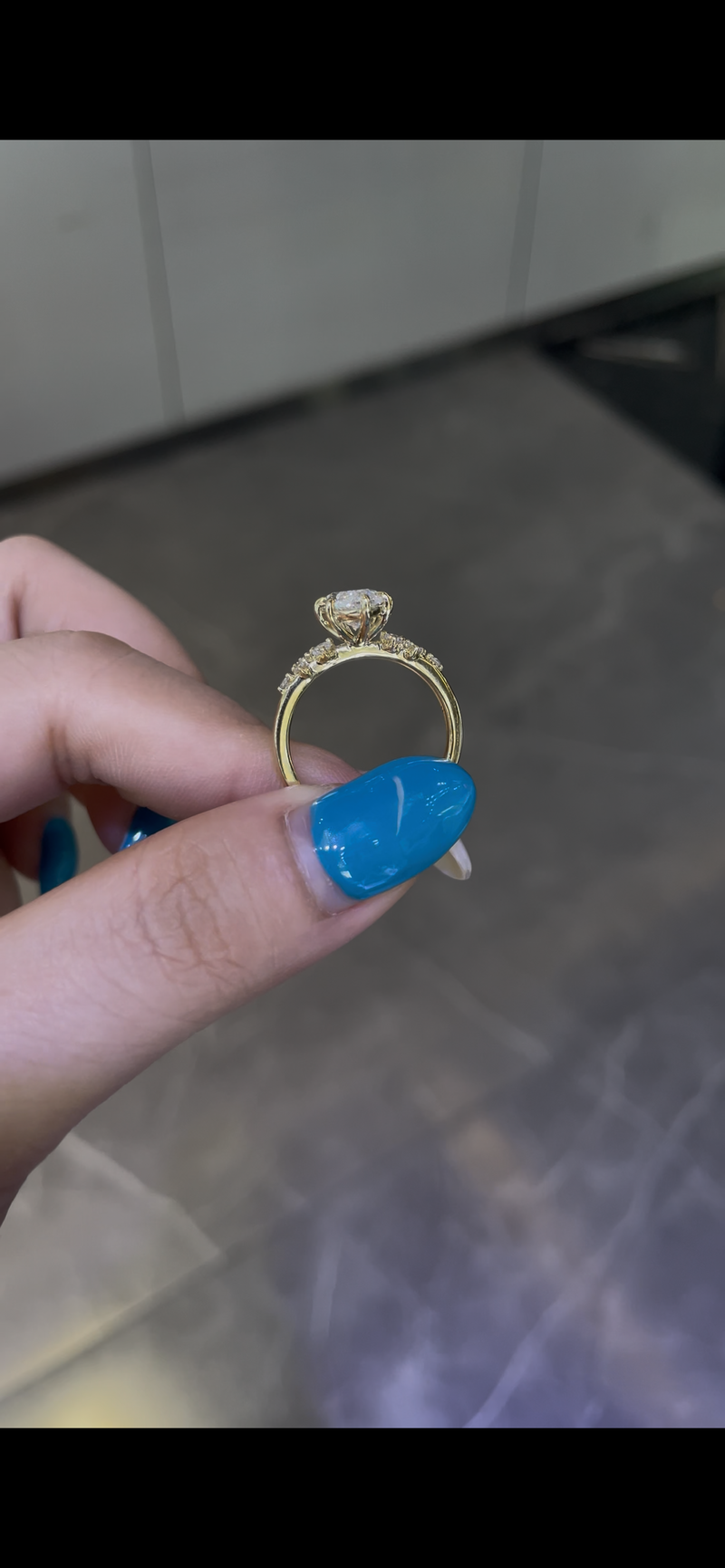Remaining balance for yvngsoul customize 14k 2ct marquis cut diamond ring with 0.20ct sidestones