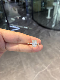 For Miguel Vazquez 14k yellow gold ring with 1ct D vvs2 marquise diamond