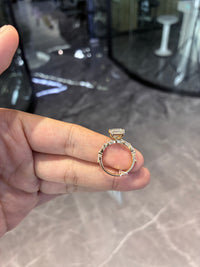 For Miguel Vazquez 14k yellow gold ring with 1ct D vvs2 marquise diamond