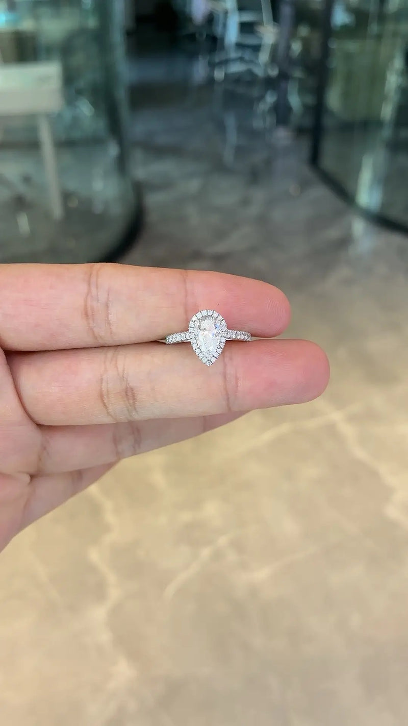 For 🖤14k white gold ring with 1ct E vvs2 quality