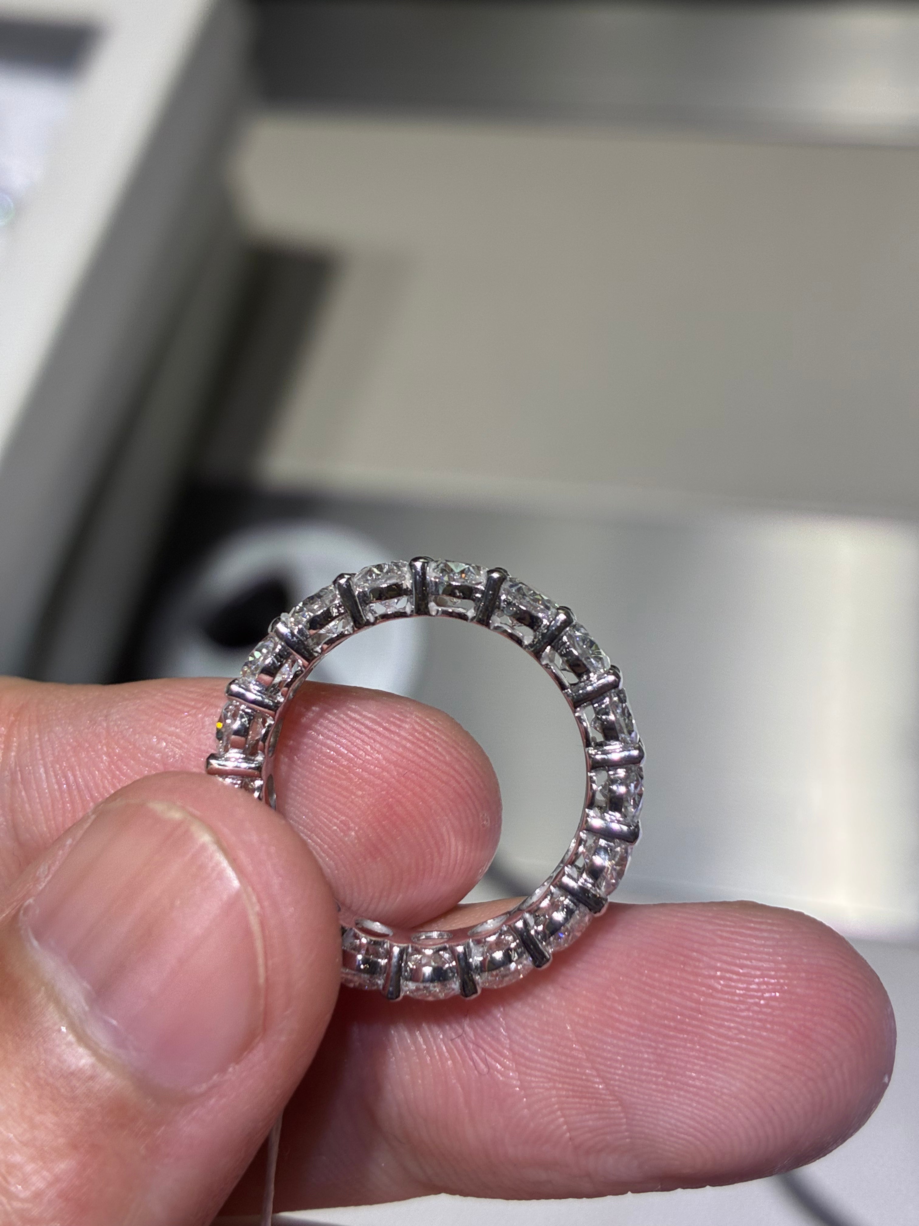 dreaming beautydecor for pay (18k white gold, 5.411 carats, D-E/VS, vvs diamond ring)