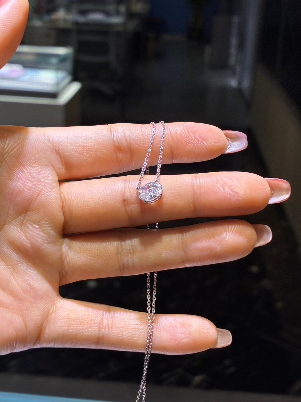 For my dear Jay: necklace, 1.470ct/1p, D/VVS2