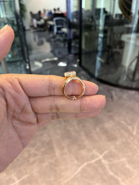 Deposit For Sherry Manzo 14k yellow gold ring with 3ct oval ring