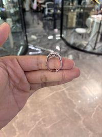 Deposit For emmiesuzie 14k white gold ring with 3ct D vvs2 diamond And 0.822ct diamonds