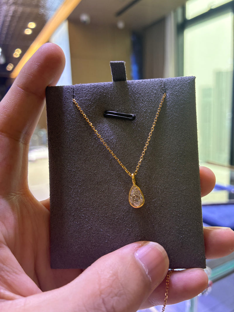 for uniquely_terri  Custom 14K 1 Carat Pear-Shaped Diamond Necklace  Deposit