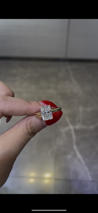 Remaining balance For briannachacon68 14k yellow gold ring with 3ct radiant cut diamond
