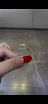 Remaining balance For briannachacon68 14k yellow gold ring with 3ct radiant cut diamond