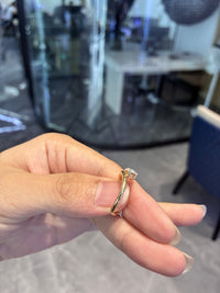 Deposit For Aileen 14k yellow gold ring with 1ct pear cut diamond