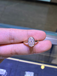 For Nidia 14k yellow gold ring with 2.020ct/1p D/VS1