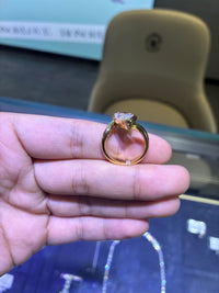 For Sarai 18k yellow gold ring with 3.3ct D/VVS2 diamond