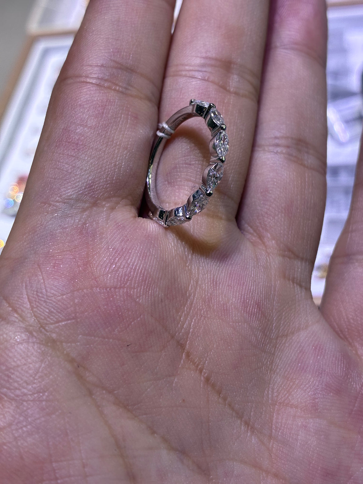For saraAG1029 size 4, 14k, rose gold marquise band