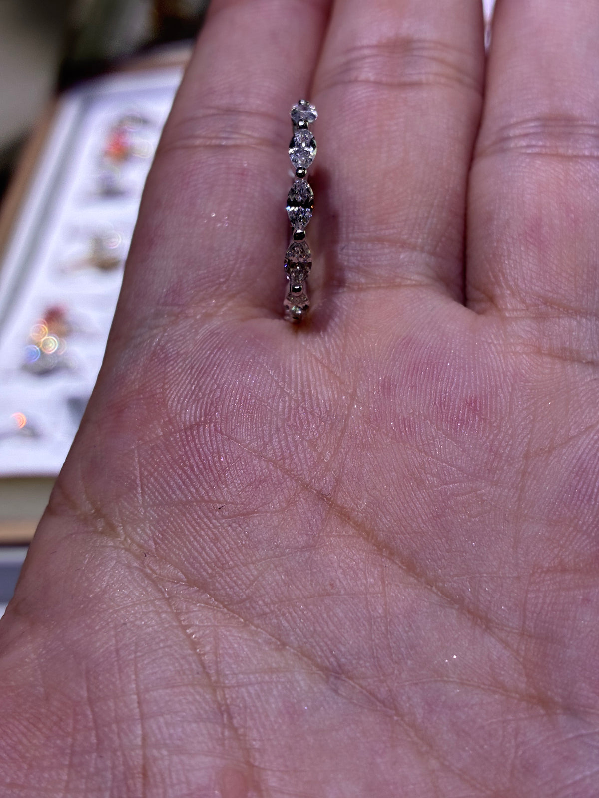 For saraAG1029 size 4, 14k, rose gold marquise band