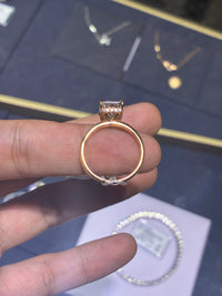 For Haley 18k yellow gold with 3.090ct/1p E/VVS2 0.170ct/24p diamond