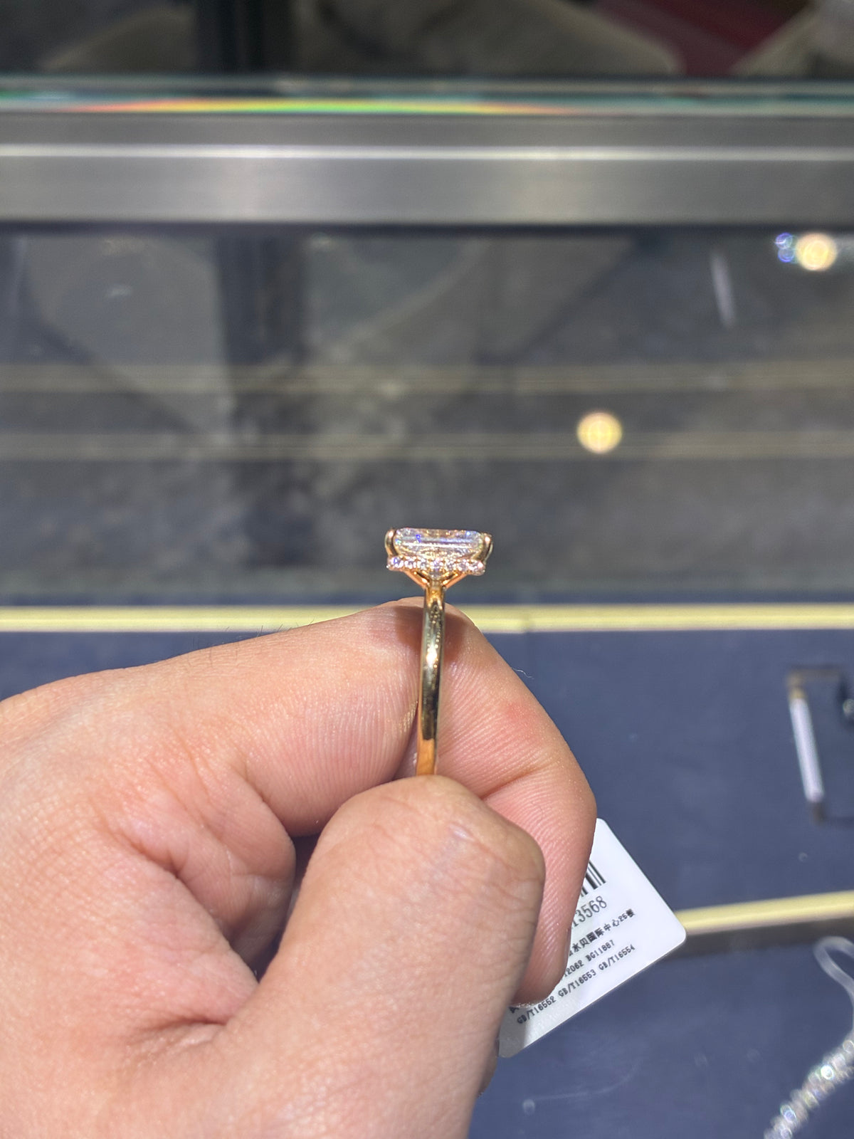For Haley 18k yellow gold with 3.090ct/1p E/VVS2 0.170ct/24p diamond