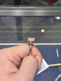 For Haley 18k yellow gold with 3.090ct/1p E/VVS2 0.170ct/24p diamond