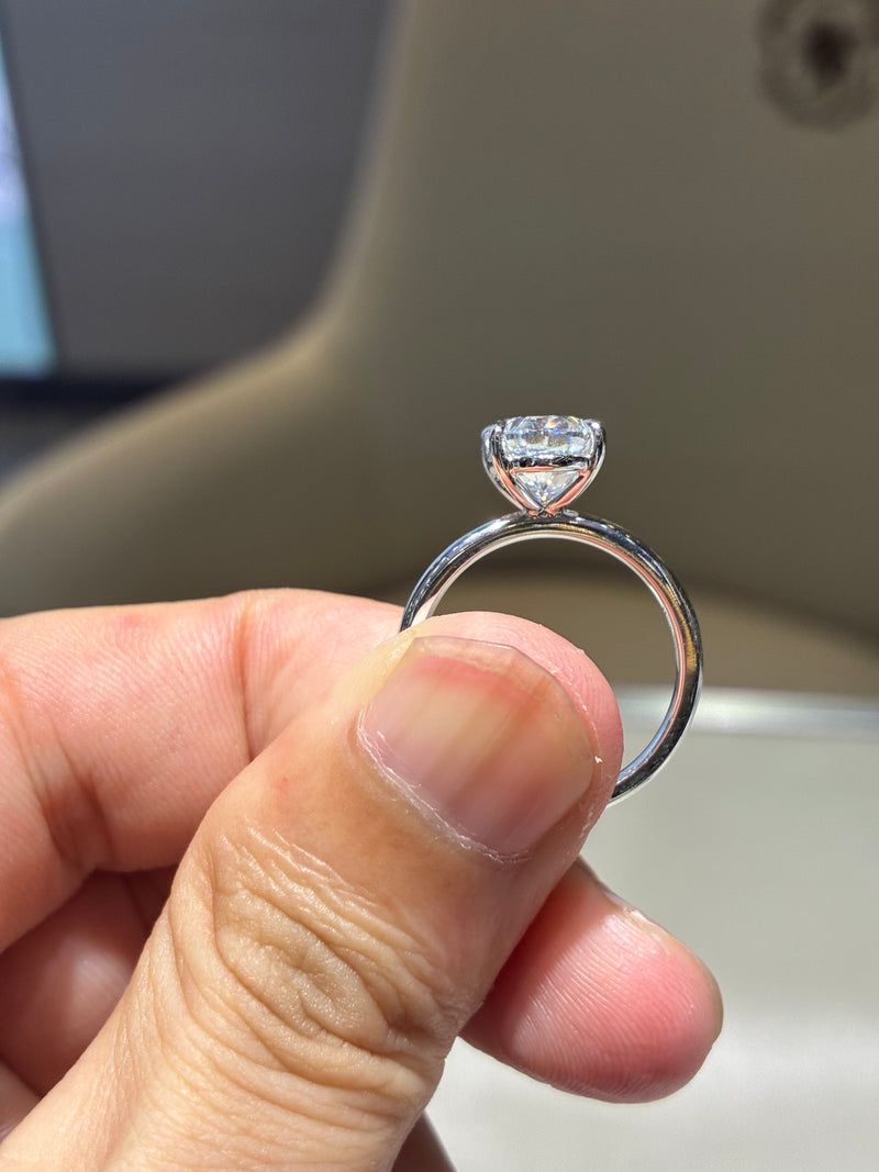 For Mama (3.27ct 18k white gold E/vvs2 ring）