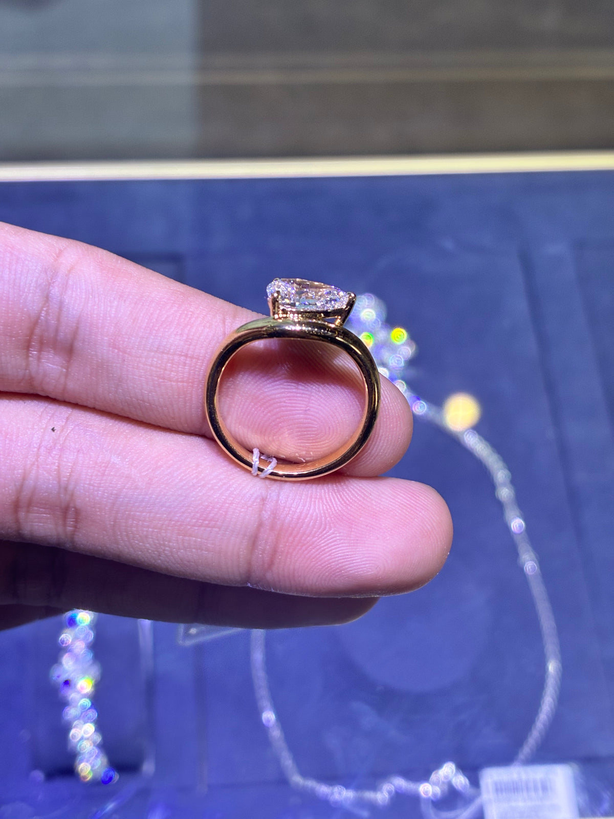 For Marta 18k yellow gold ring with 1.580ct E/VVS1 diamond