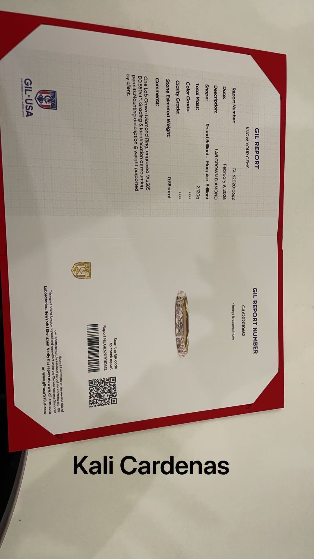 For Kali Oval ring and band final payment