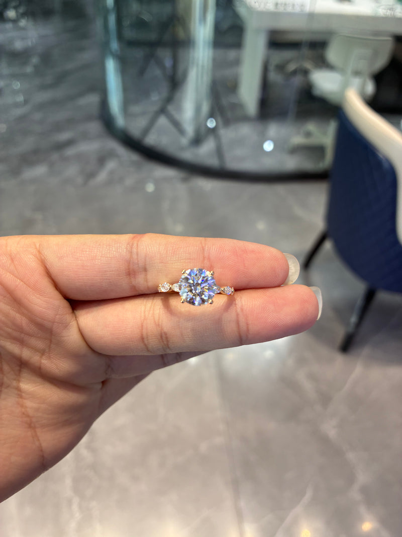 Deposit For Sweetieeeee 14k white gold ring with 3ct E vvs1 round diamond