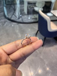 Deposit For Sweetieeeee 14k white gold ring with 3ct E vvs1 round diamond
