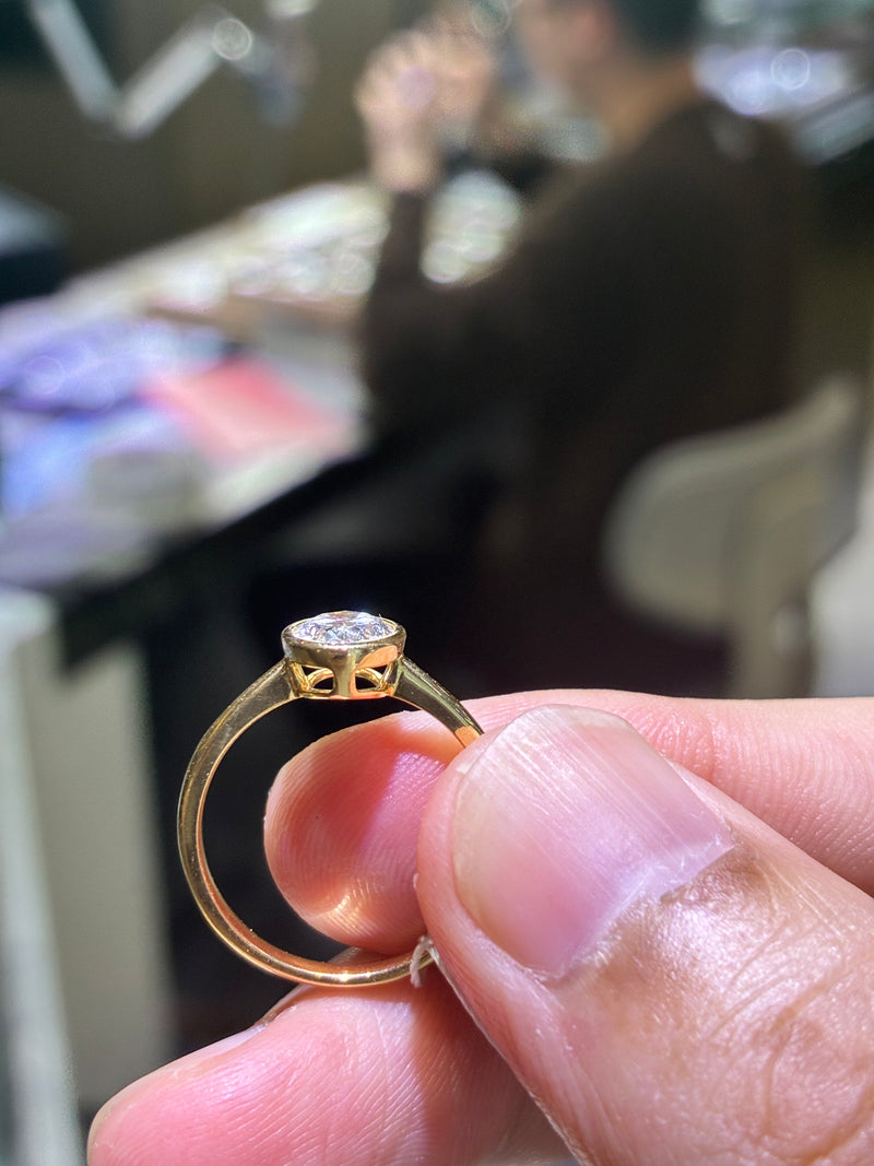 for Donna Hudson（Customization 18k white gold 1.08ct，D/vs1 ring）