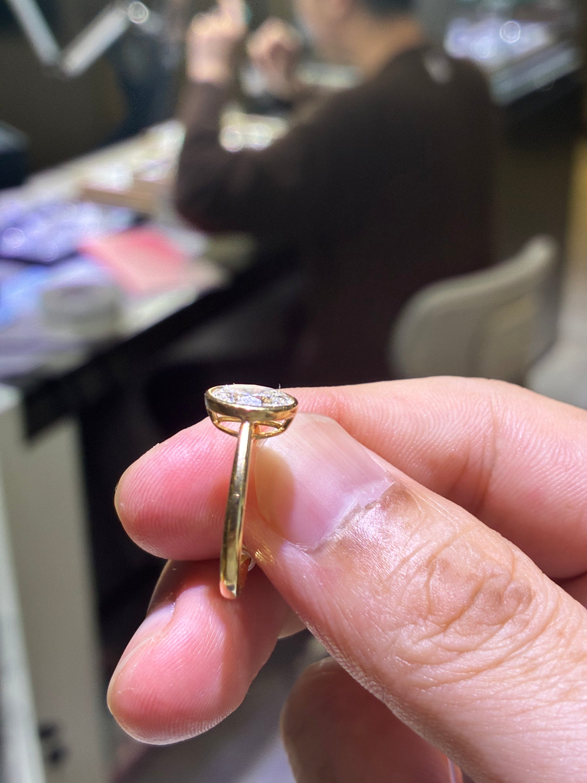 for Donna Hudson（Customization 18k white gold 1.08ct，D/vs1 ring）