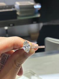 for MrsSuthern（18k yellow gold 3.03ct marquis ring and 18k rose gold band ）