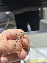 for MrsSuthern（18k yellow gold 3.03ct marquis ring and 18k rose gold band ）