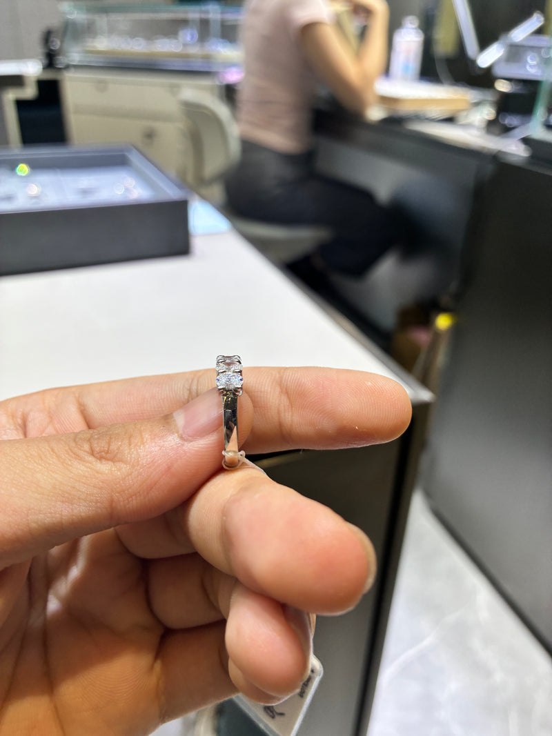 For Sierra 14k white gold band with 2ct diamonds