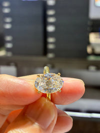 For Leeann Customization(18k white gold 5.06ct D/vs1 oval ring And 18k white gold band )