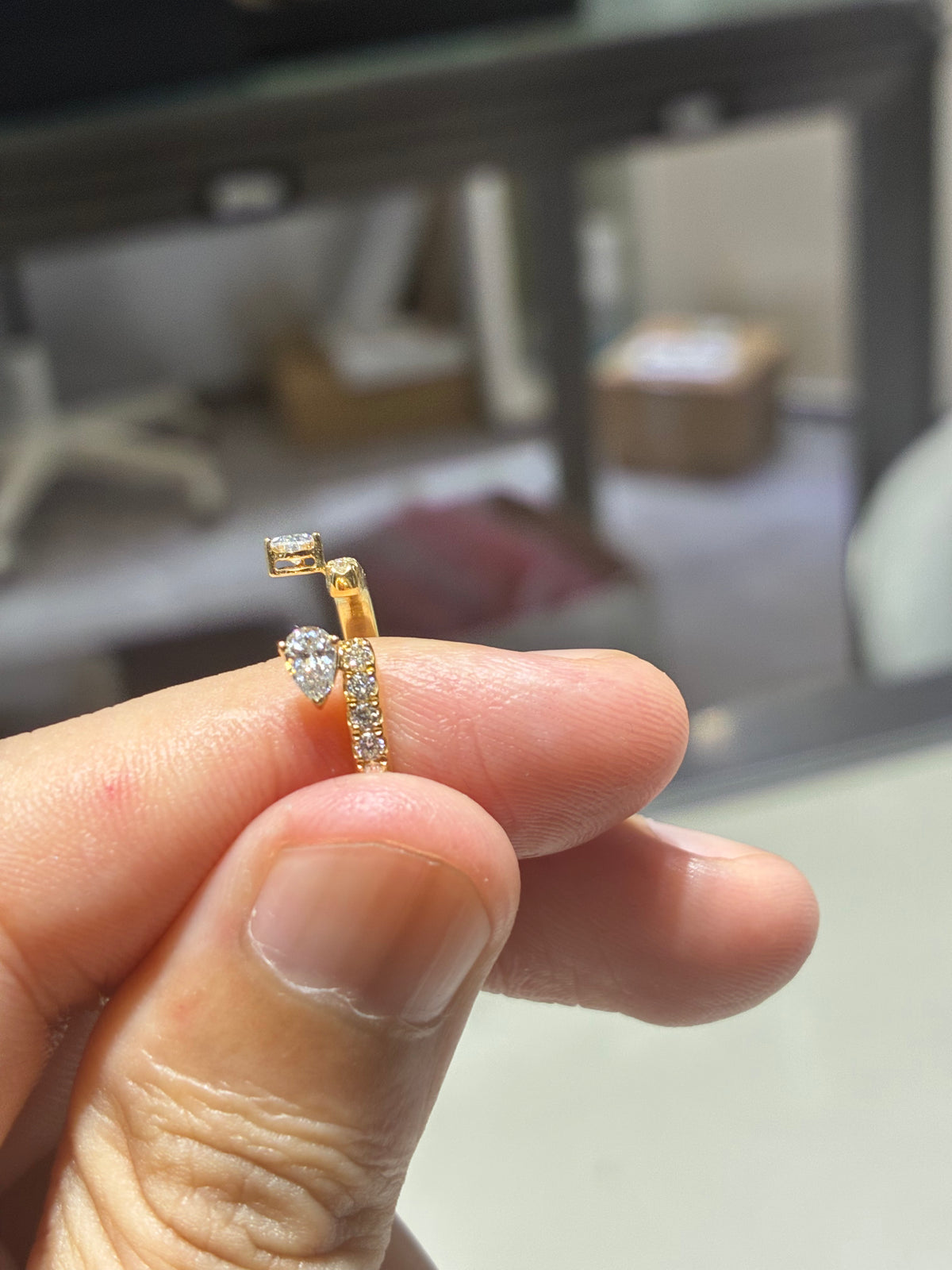 for Mari Bella Customized（18k white gold band）