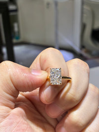 for Ruthless （14k yellow gold 3.07ct E/vs1 ring)