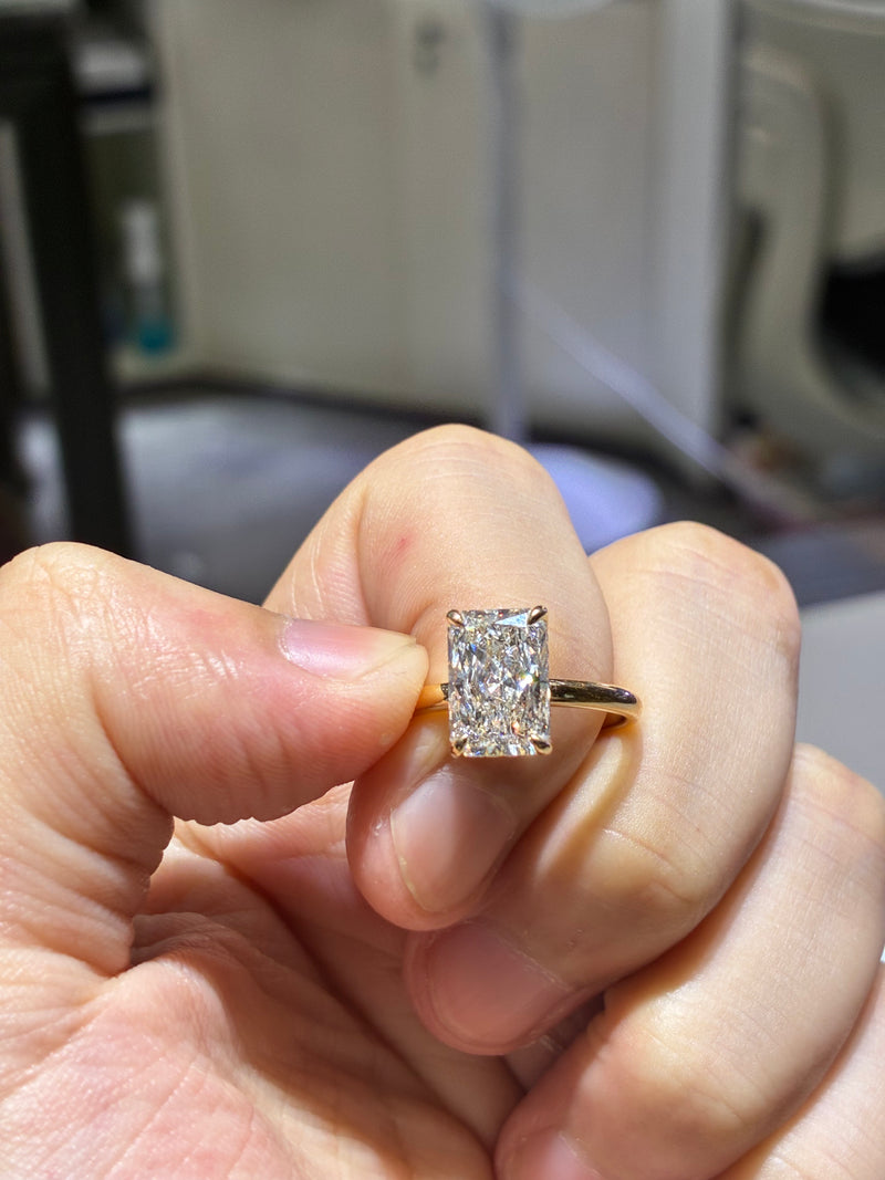 for Ruthless （14k yellow gold 3.07ct E/vs1 ring)