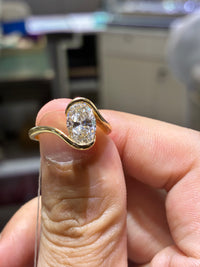 for Fel （14k yellow gold 1.56ct D/vvs2 ring）